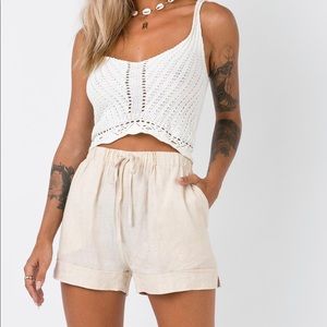 NWT Linen Blend Shorts